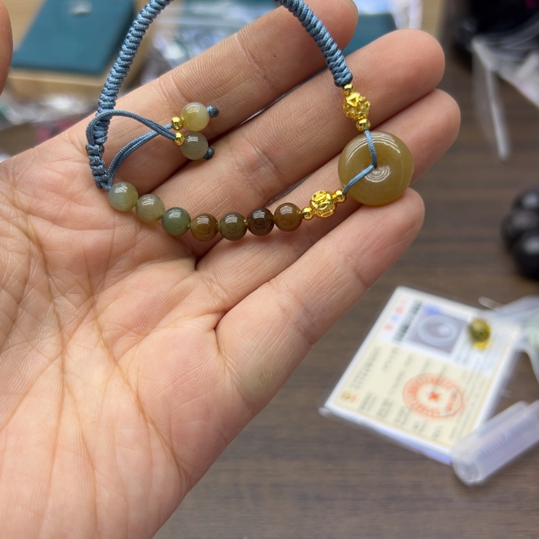 和田玉（糖玉）未镶嵌手链738