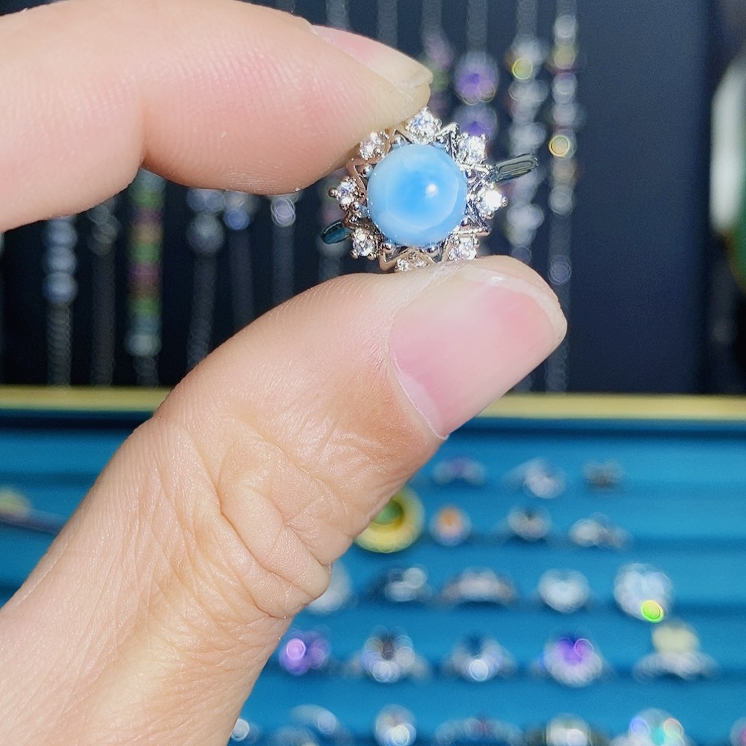 紫晶珠宝半成品银S925镶嵌