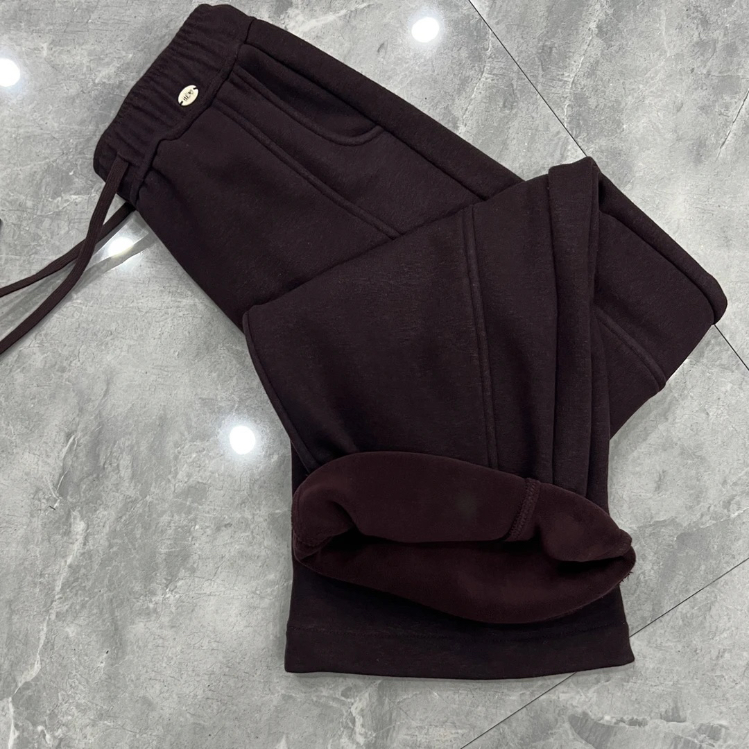 58139款加绒加厚冬裤子显瘦厚松紧腰