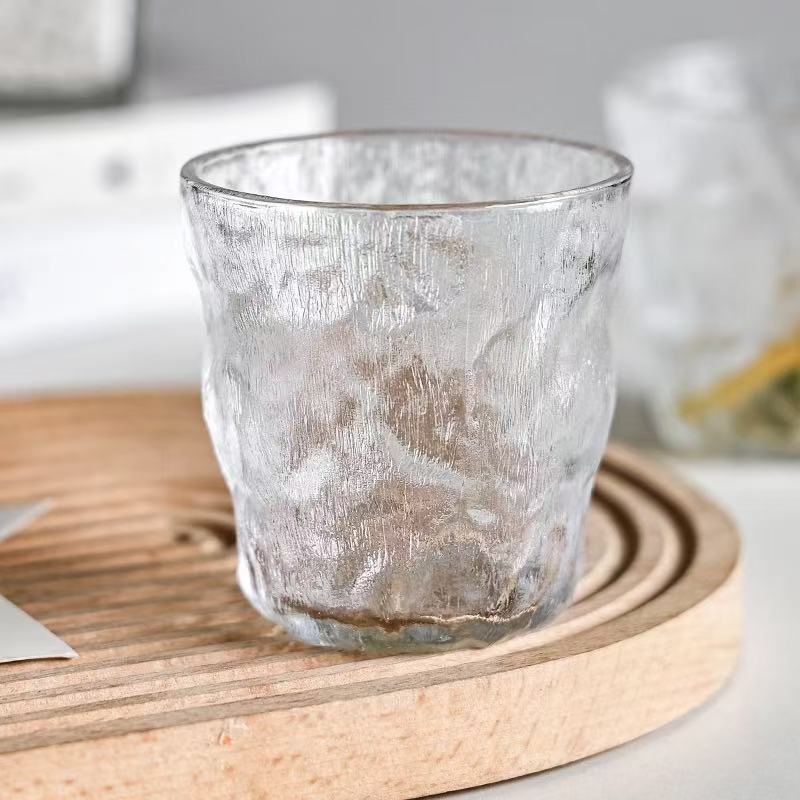 锤纹简约冰川透明玻璃杯03KS01