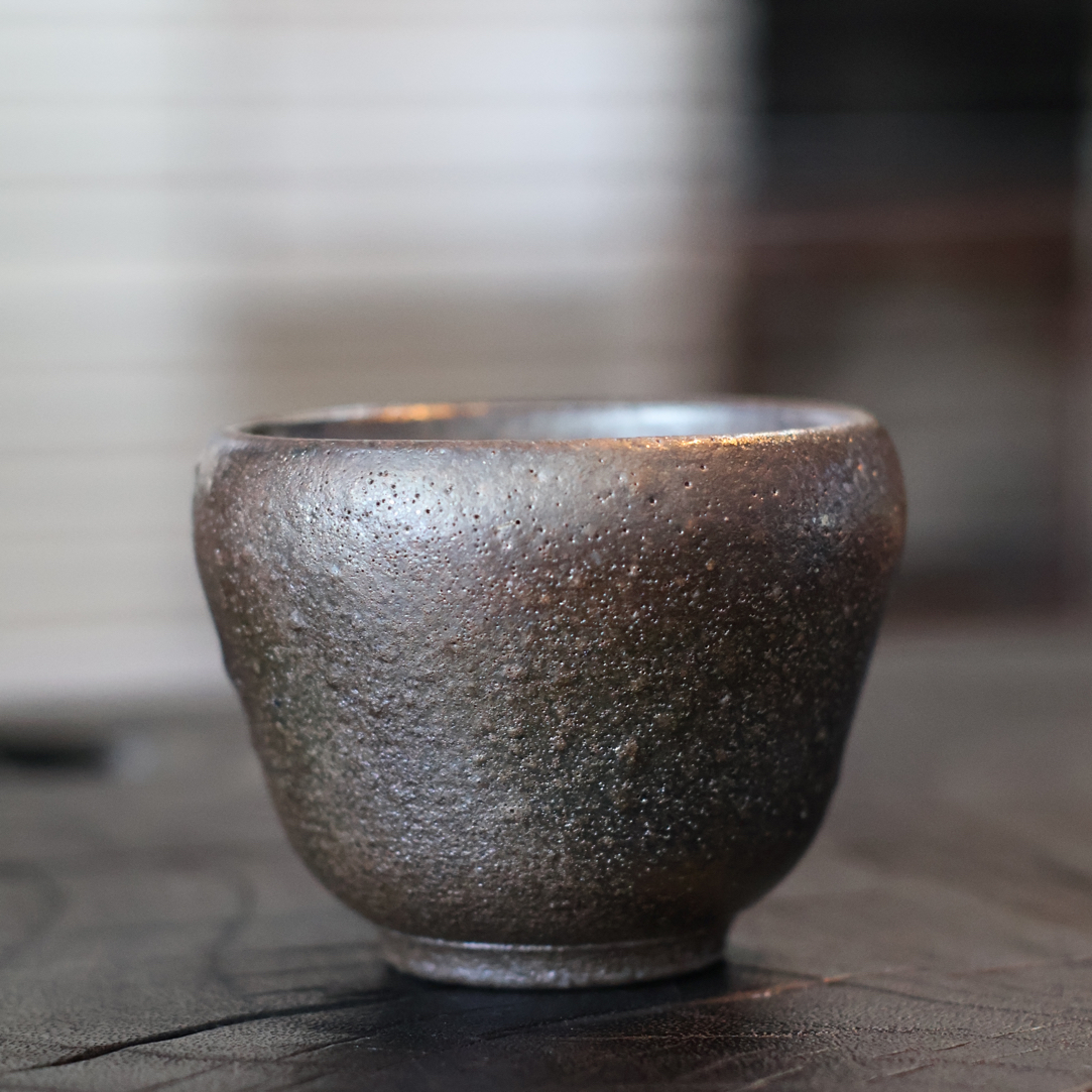坭兴陶柴烧杯 ，原矿泥料纯手工
