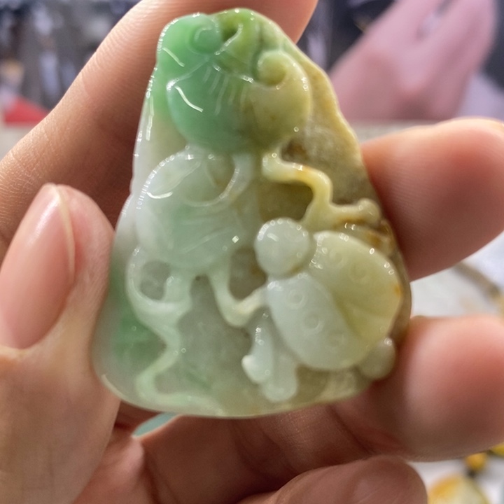 A***T翡翠未镶嵌吊坠(不含链)3001