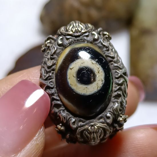 青***草玛瑙/玉髓未镶嵌颈饰