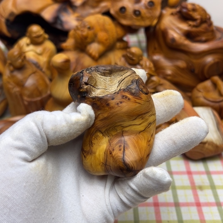 波***菜柏木（崖柏）陈化老料手串把件 