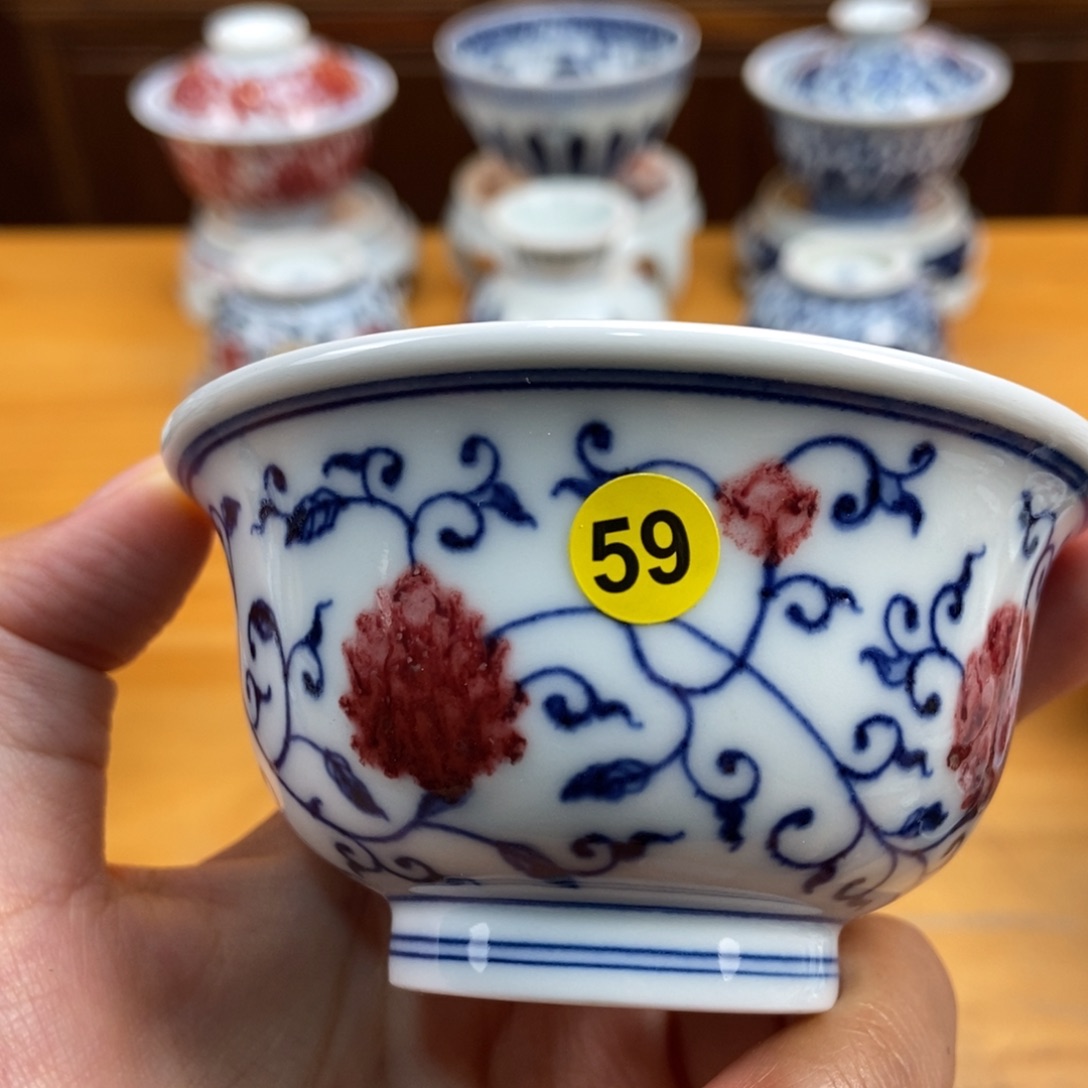 手绘现代茶具非古董