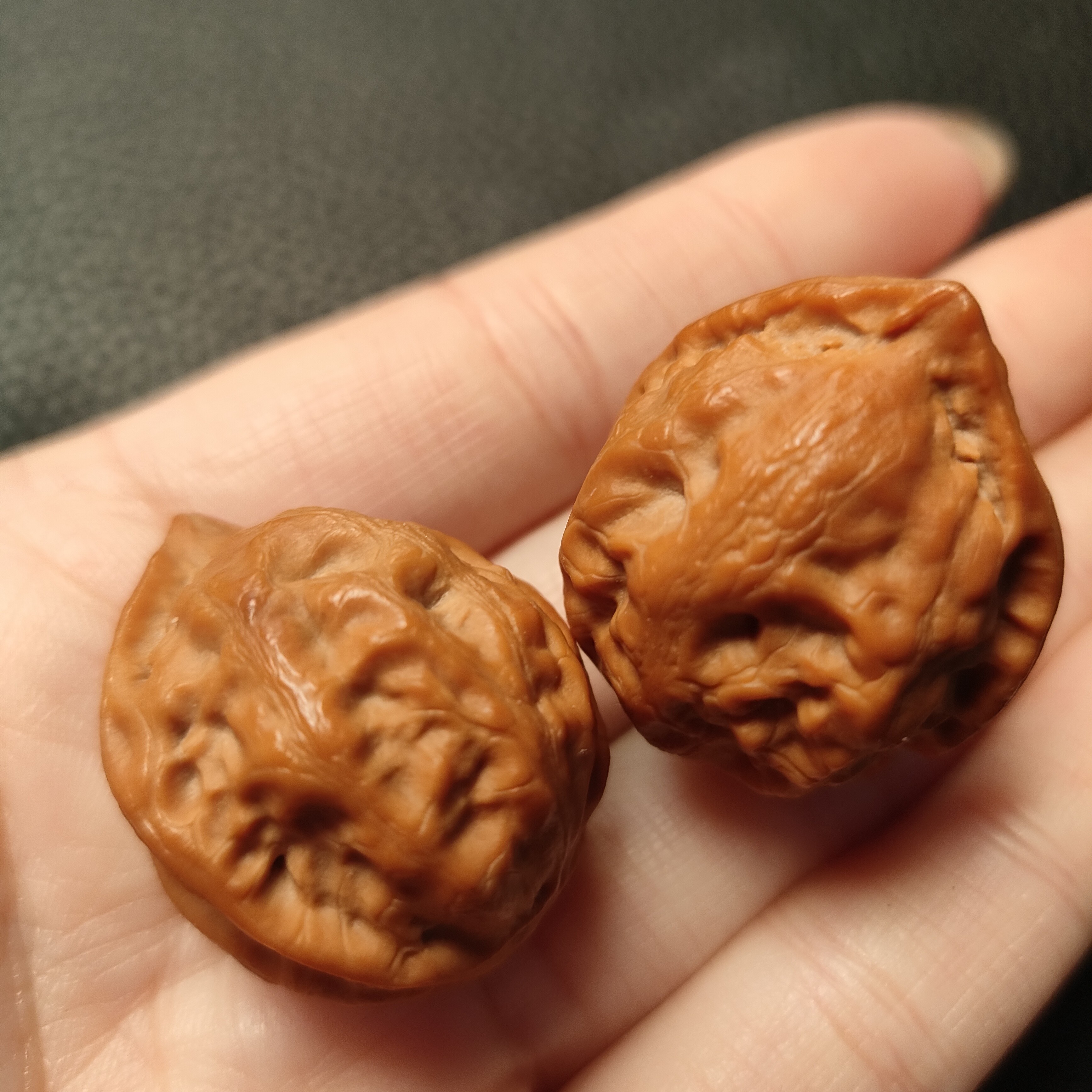 文玩核桃付款白狮子官帽四座楼