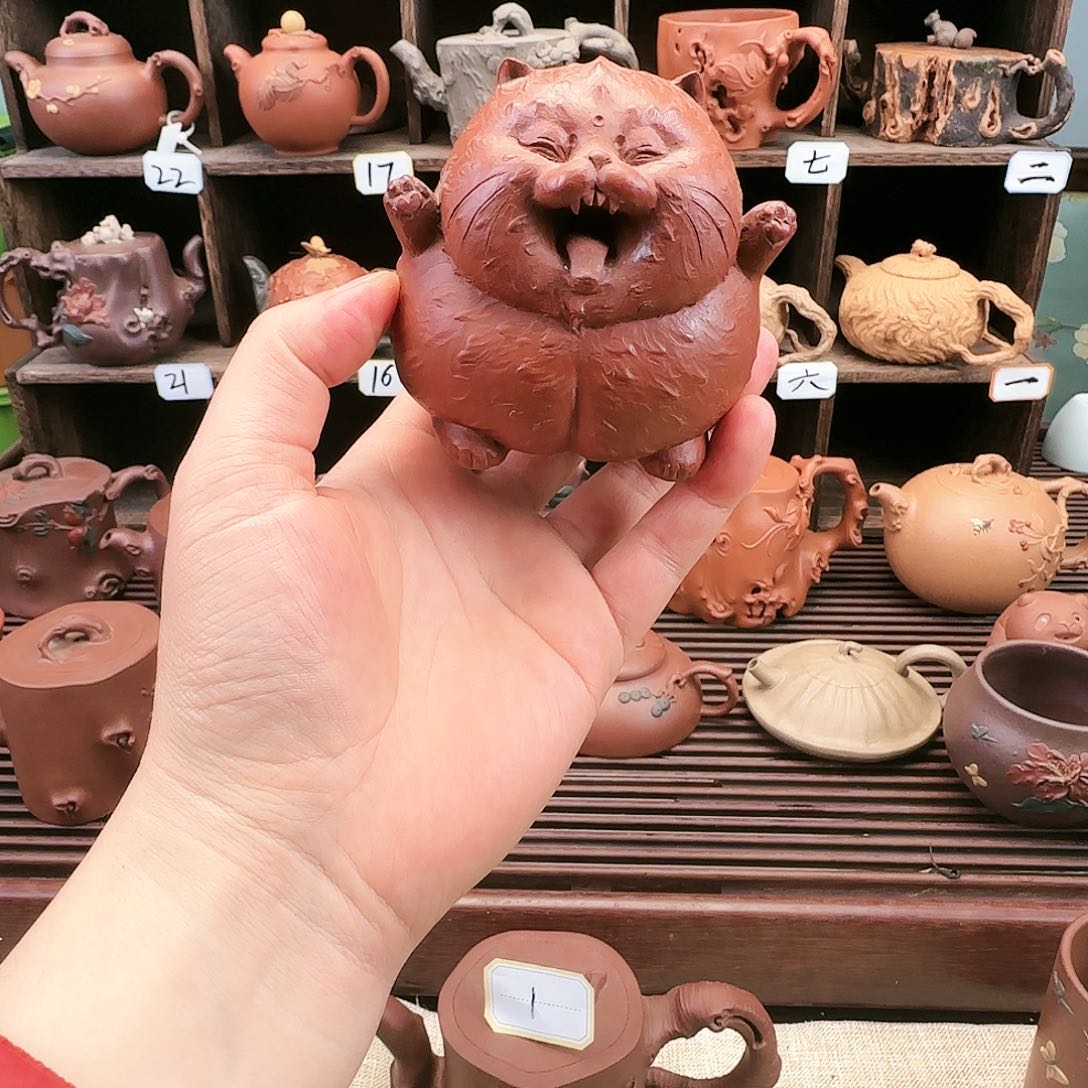 【闪购商品】紫砂茶杯安**爸紫砂龙猫