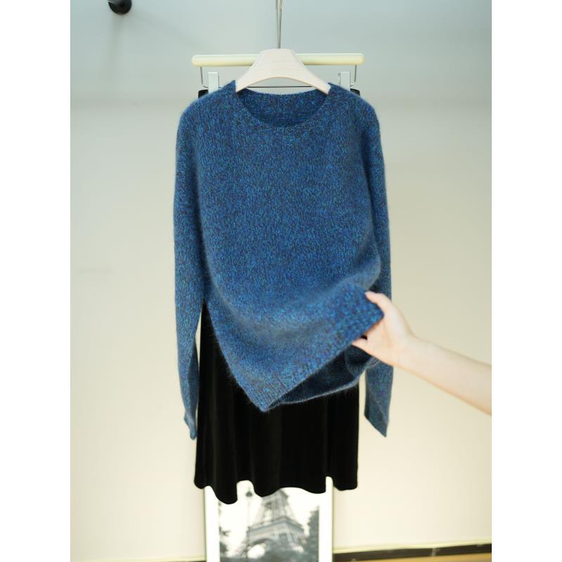 【66】蓝眼泪 加厚保暖山羊绒《澳洲进口Tasmanian纱线》羊绒拉绒衫