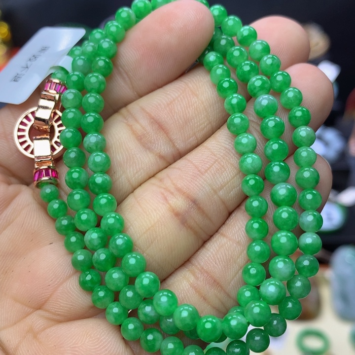 翡翠手链未镶嵌翡翠 4.6 