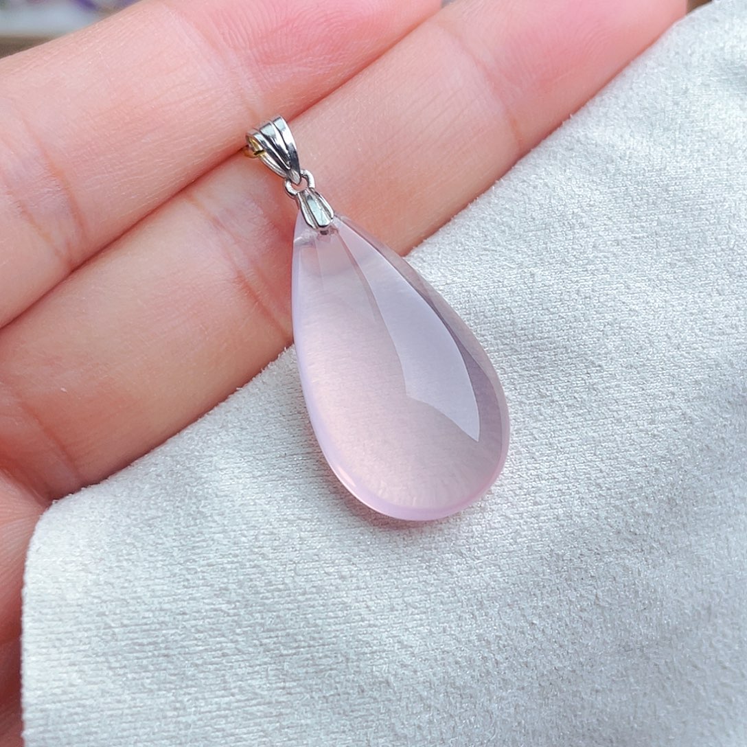 银S925镶嵌水晶颈饰天然保真