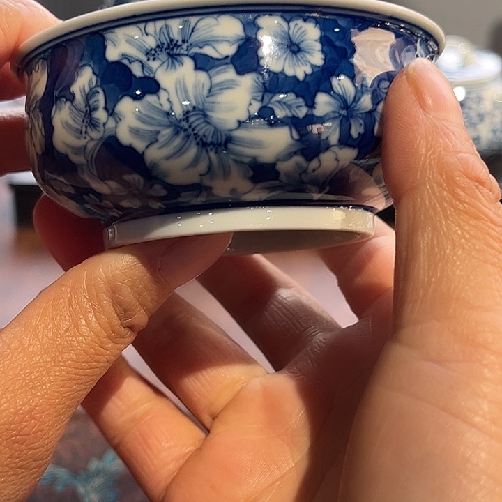 镹曰柴窑手工手绘青花