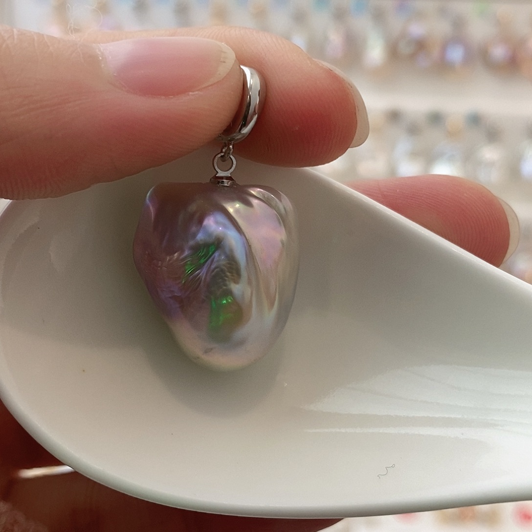 淡水珍珠颈饰银S925镶嵌