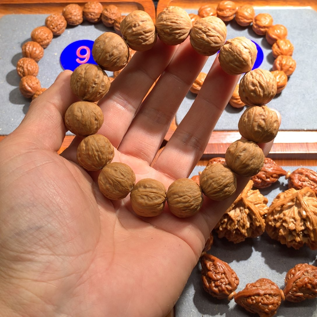 文玩核桃手串磨盘有黄不退不换