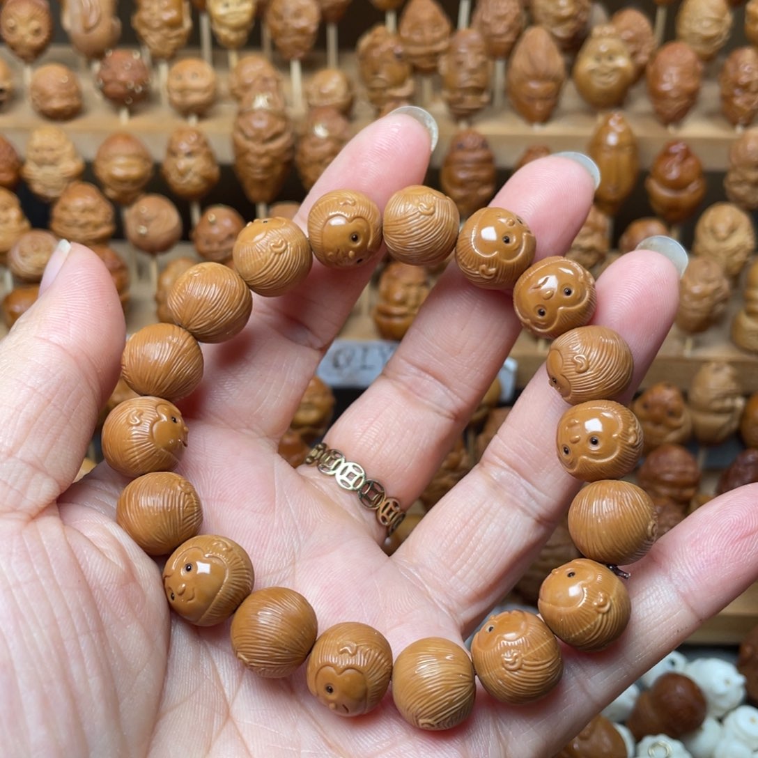 橄榄核手串/手链猴头萌猴