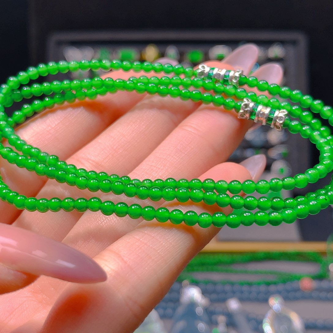 翡翠未镶嵌耳饰天然翡翠