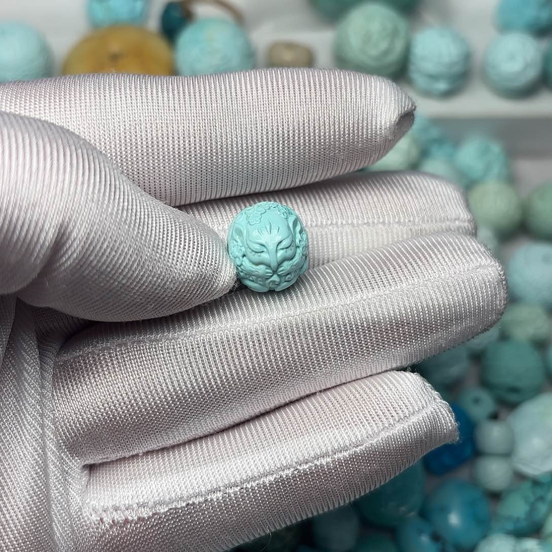 绿松石珠宝半成品未镶嵌