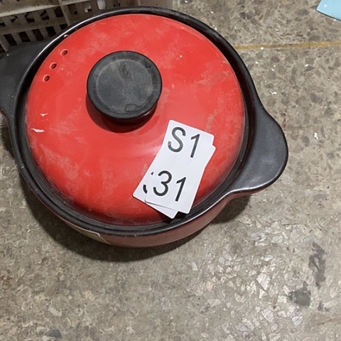 瓷一个砂锅红色s131