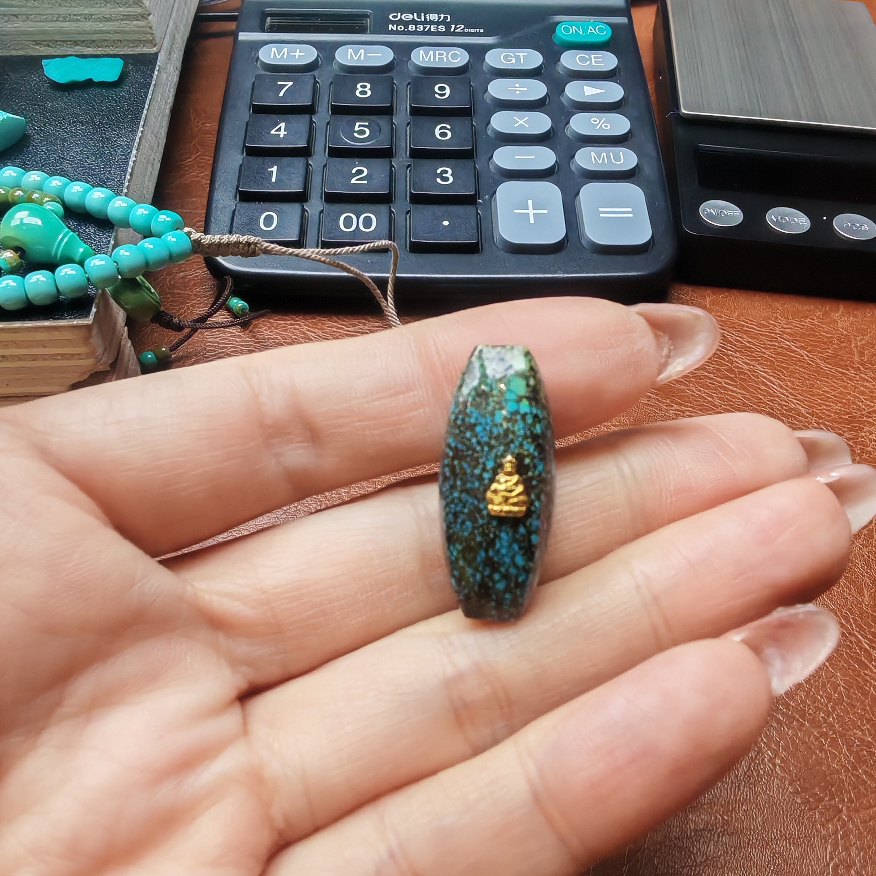 湖北十堰原矿绿松石