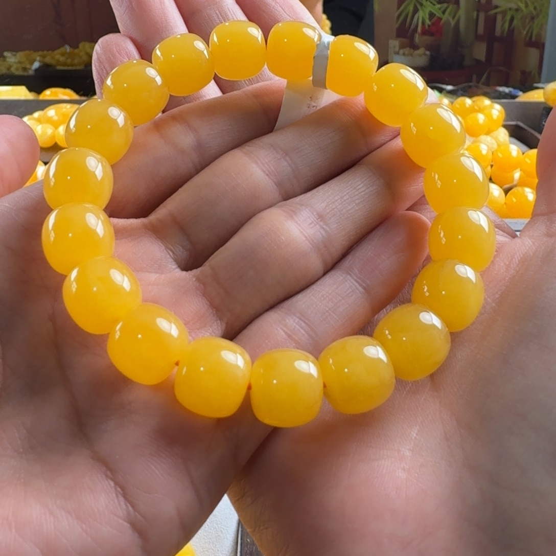 蜜蜡毛衣链未镶嵌