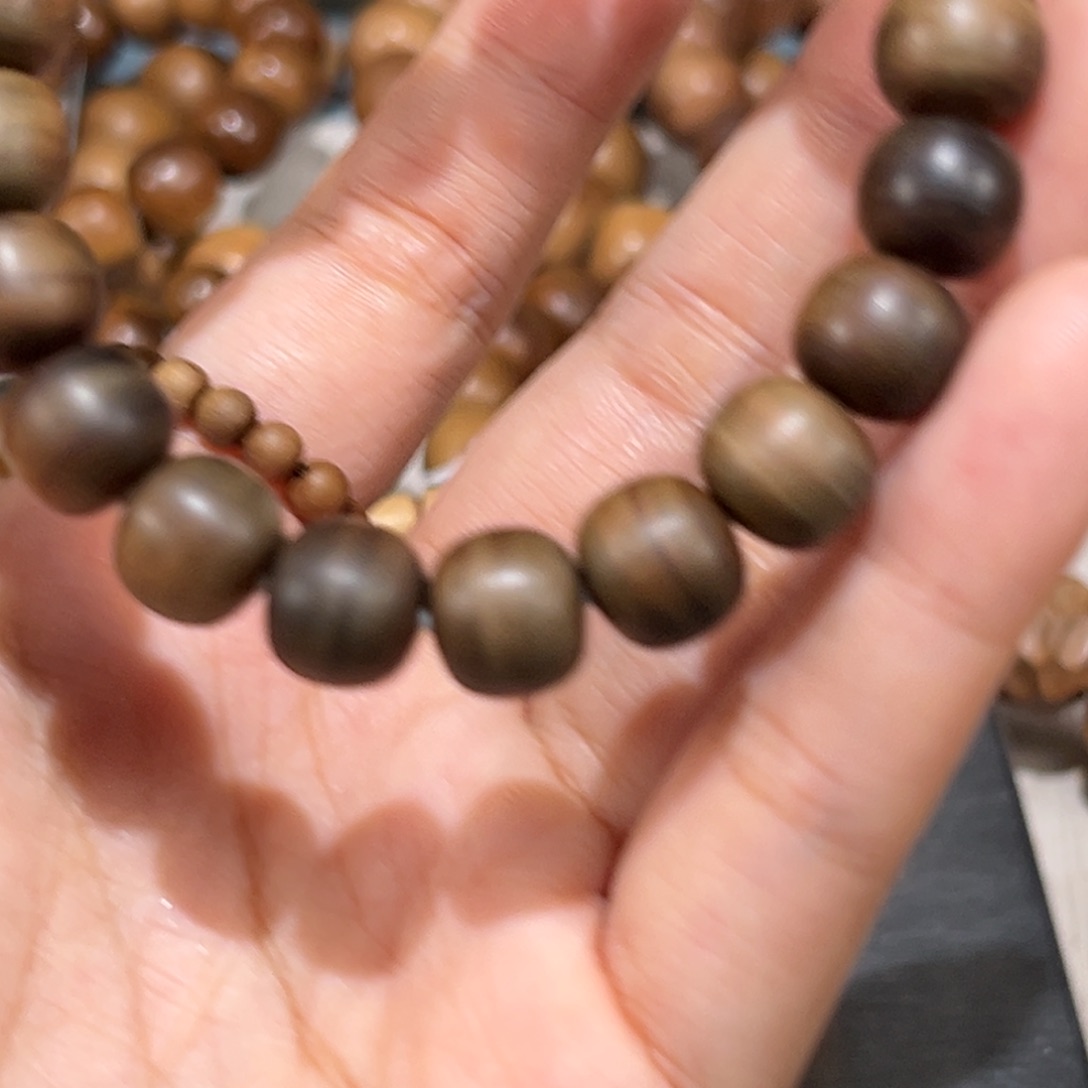 金***智手串/手链檀香木全品阴沉0.9✖️1.0单圈