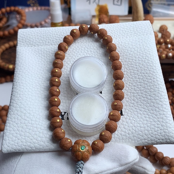 手串猴头核桃猴头雕刻凤眼菩提镶嵌