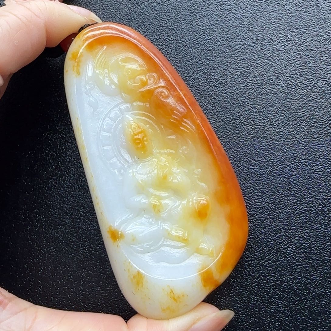 和田玉未镶嵌挂件