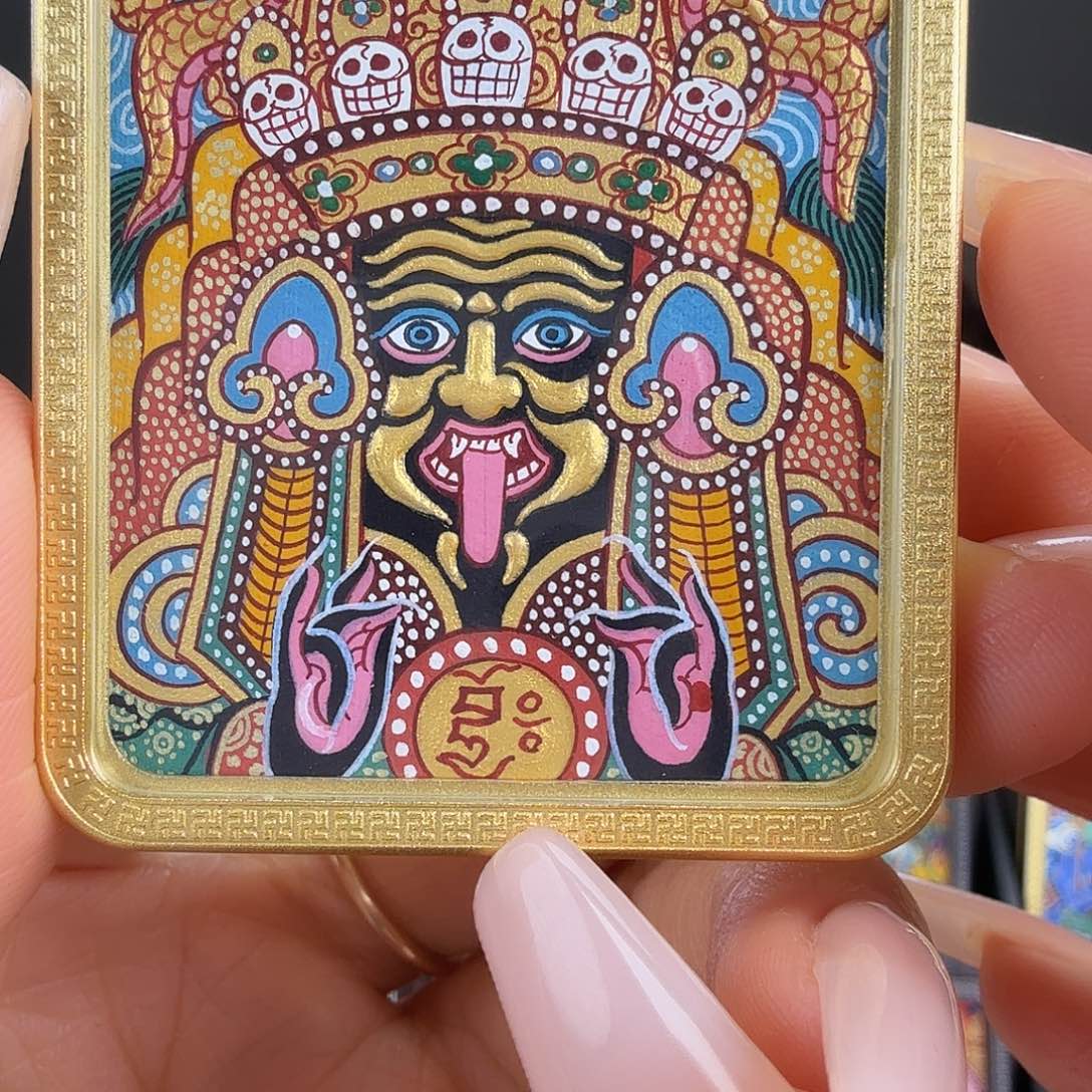 吊坠全手绘热贡唐卡扎基拉姆