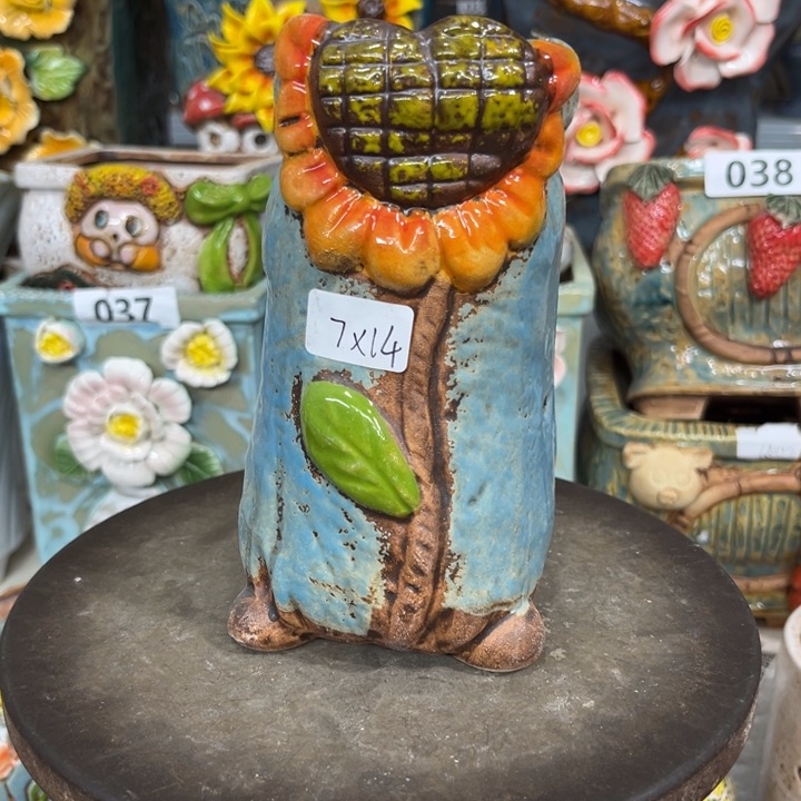 紫砂花盆粗陶材质多肉花盆