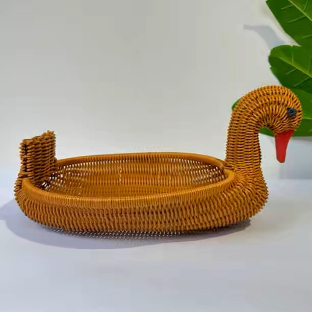 WY011天鹅水果篮收纳筐收纳篮40-30-20