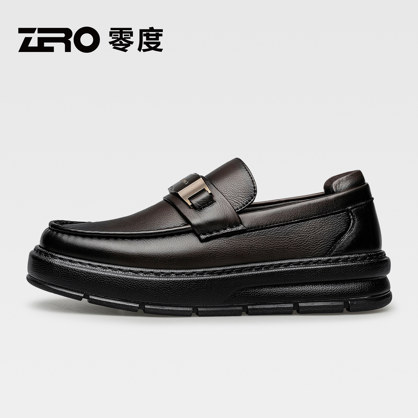 ZRO零度男鞋2025秋冬季新款男士厚底真皮增高新郎结婚鞋休闲皮鞋