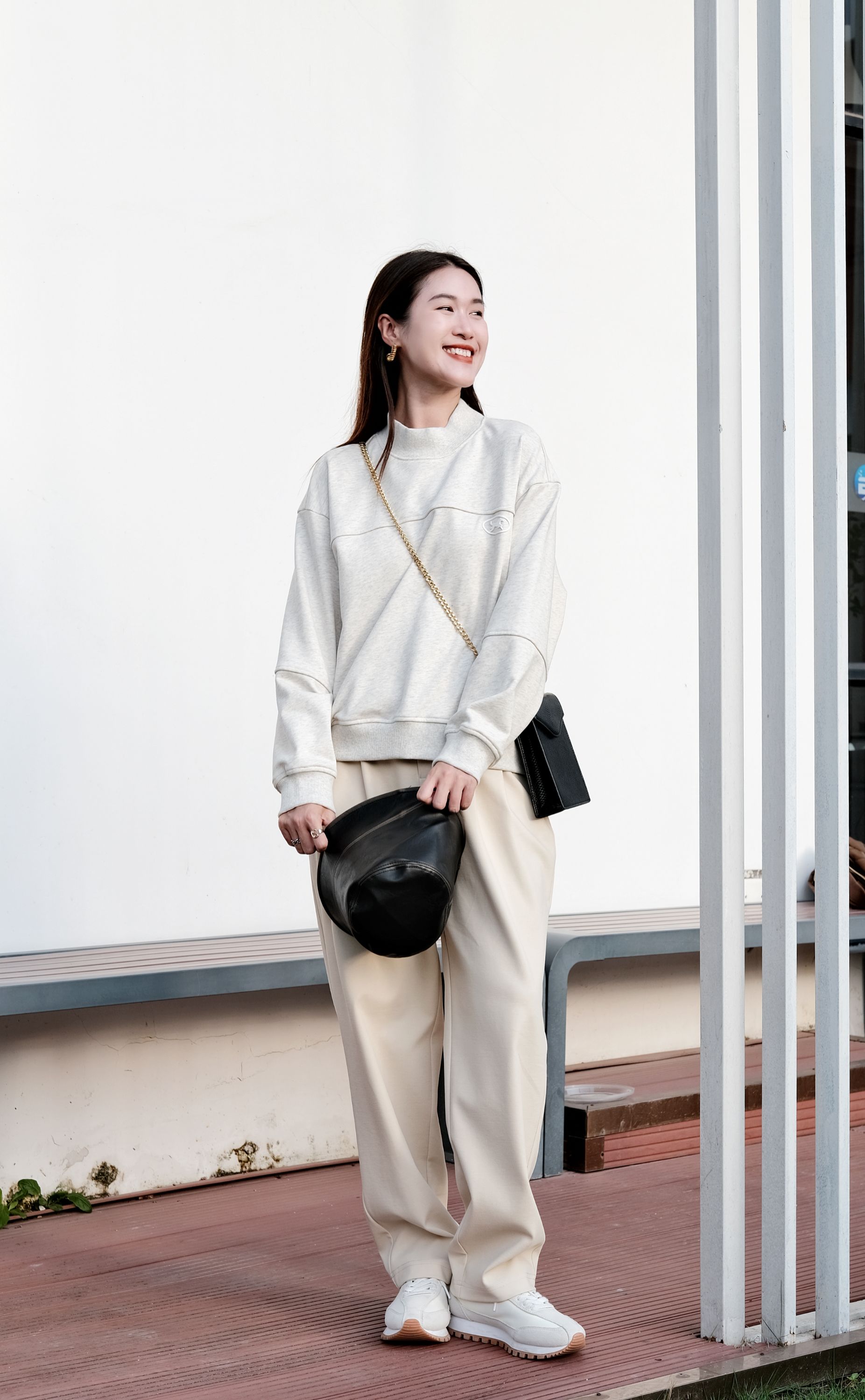 奕色【挺阔棉感锥形裤】宽松版