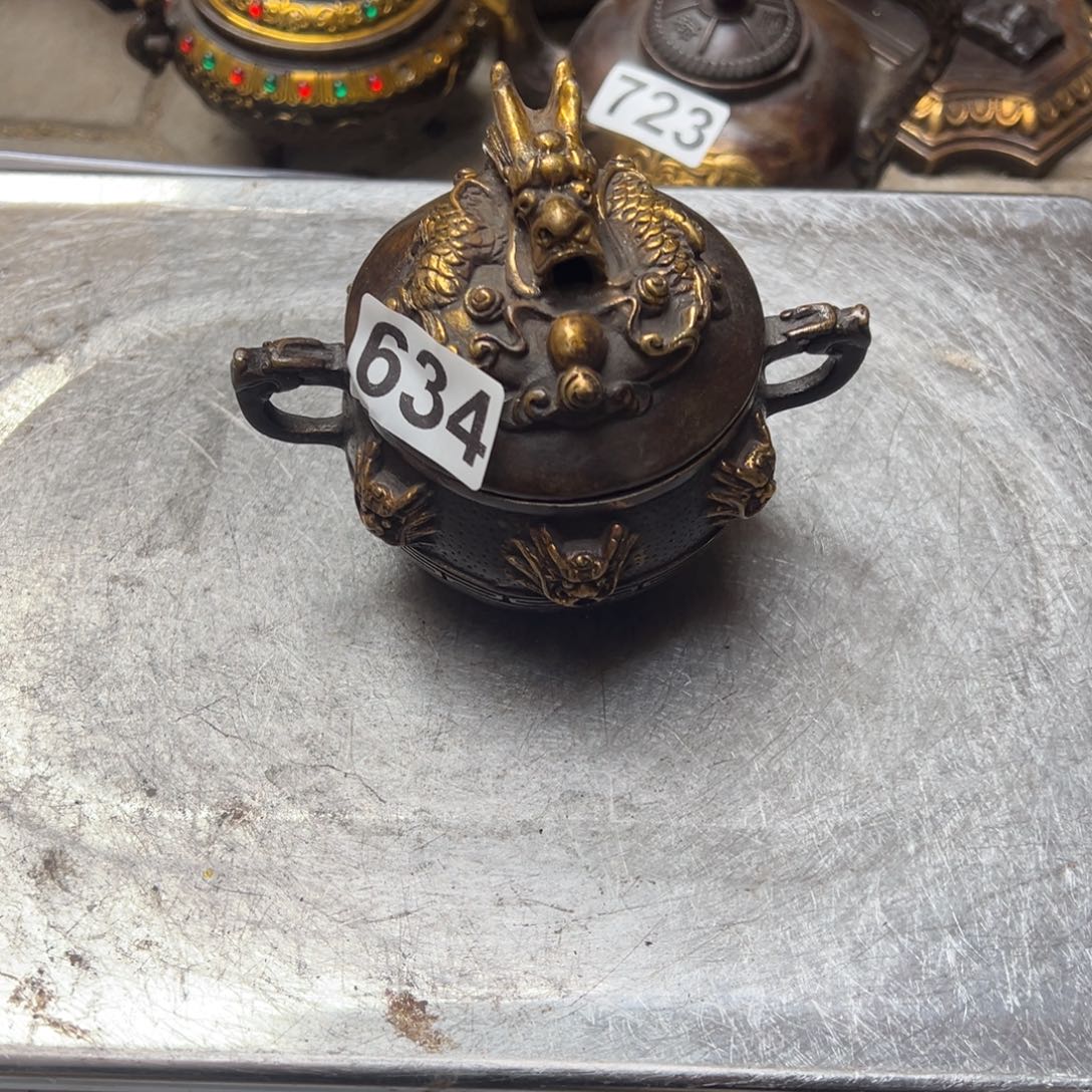 黄铜摆件，文房摆件