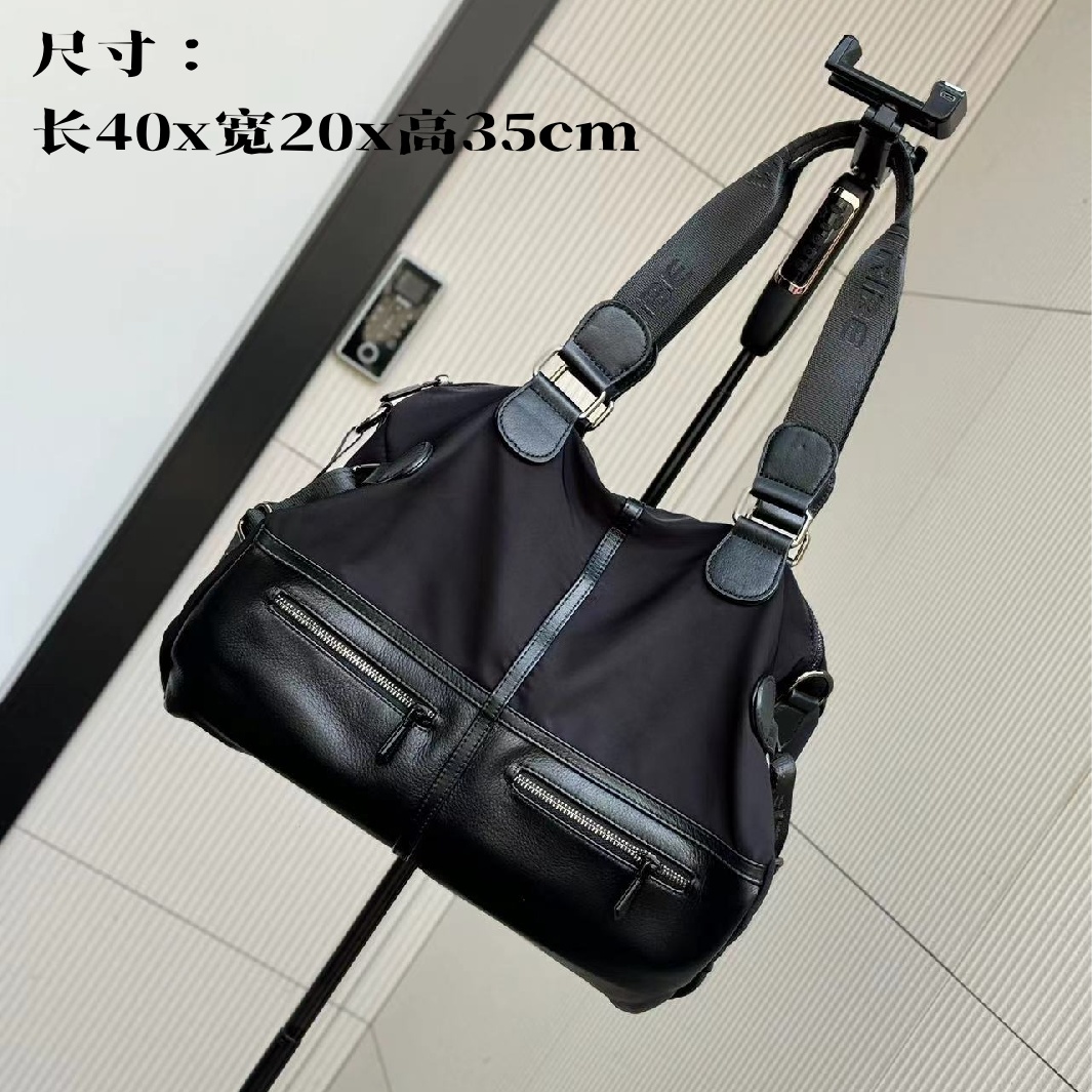 9022简约野狼通勤野狼百搭布配皮大包