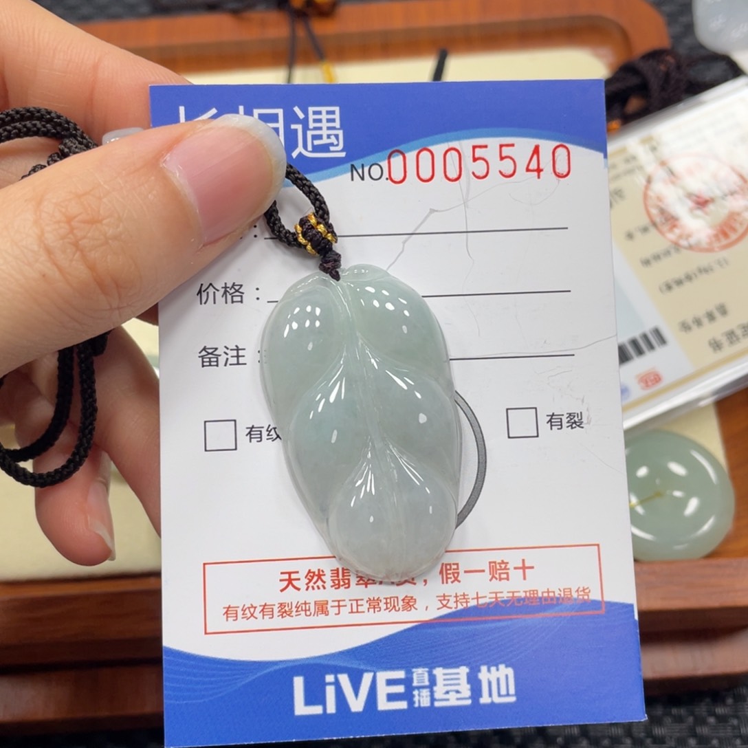 翡翠颈饰未镶嵌翡翠吊坠5540