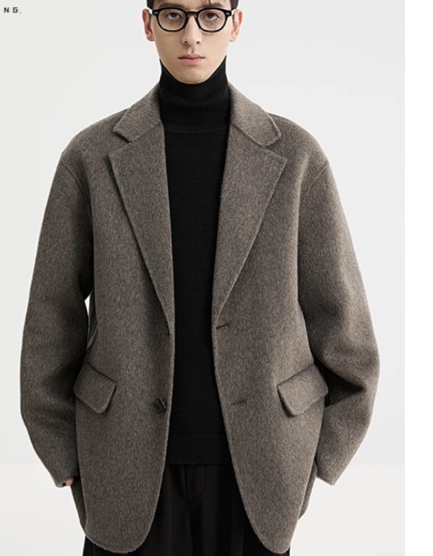 【清仓大促3】秋冬时尚男款双面羊毛大衣