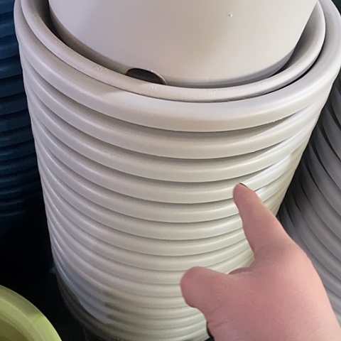 树脂四季8号微瑕灰白无托10个