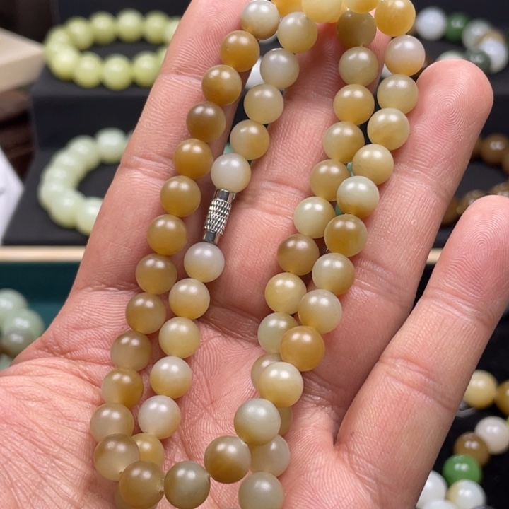 和田玉手串未镶嵌