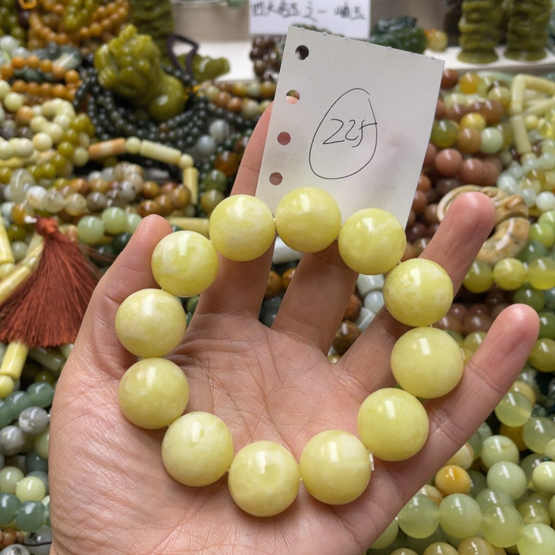 蛇纹石玉手链未镶嵌