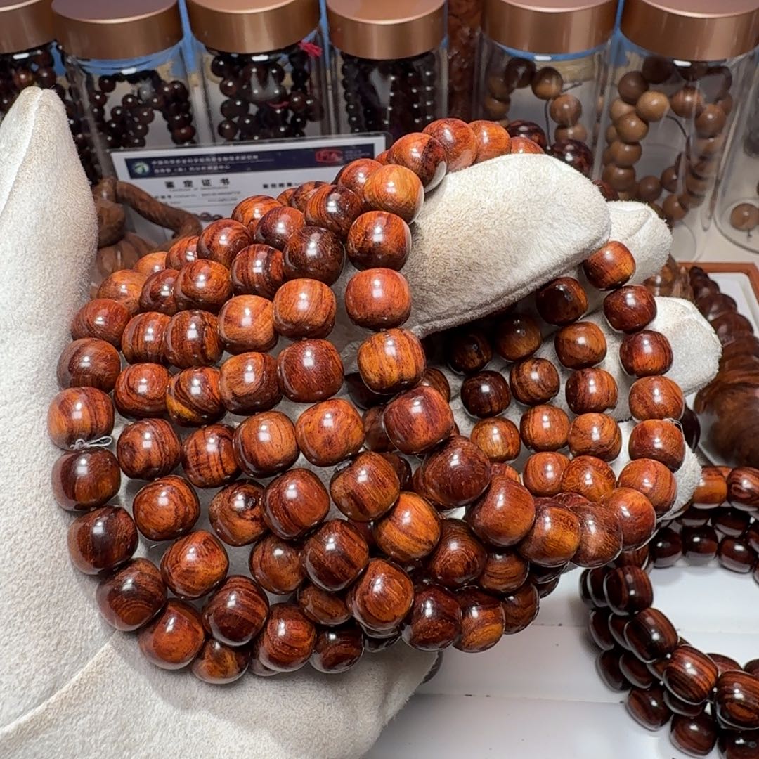 手串/手链黄花梨/降香黄檀海南黄花梨精工9.5✖️10黄褐色老油梨