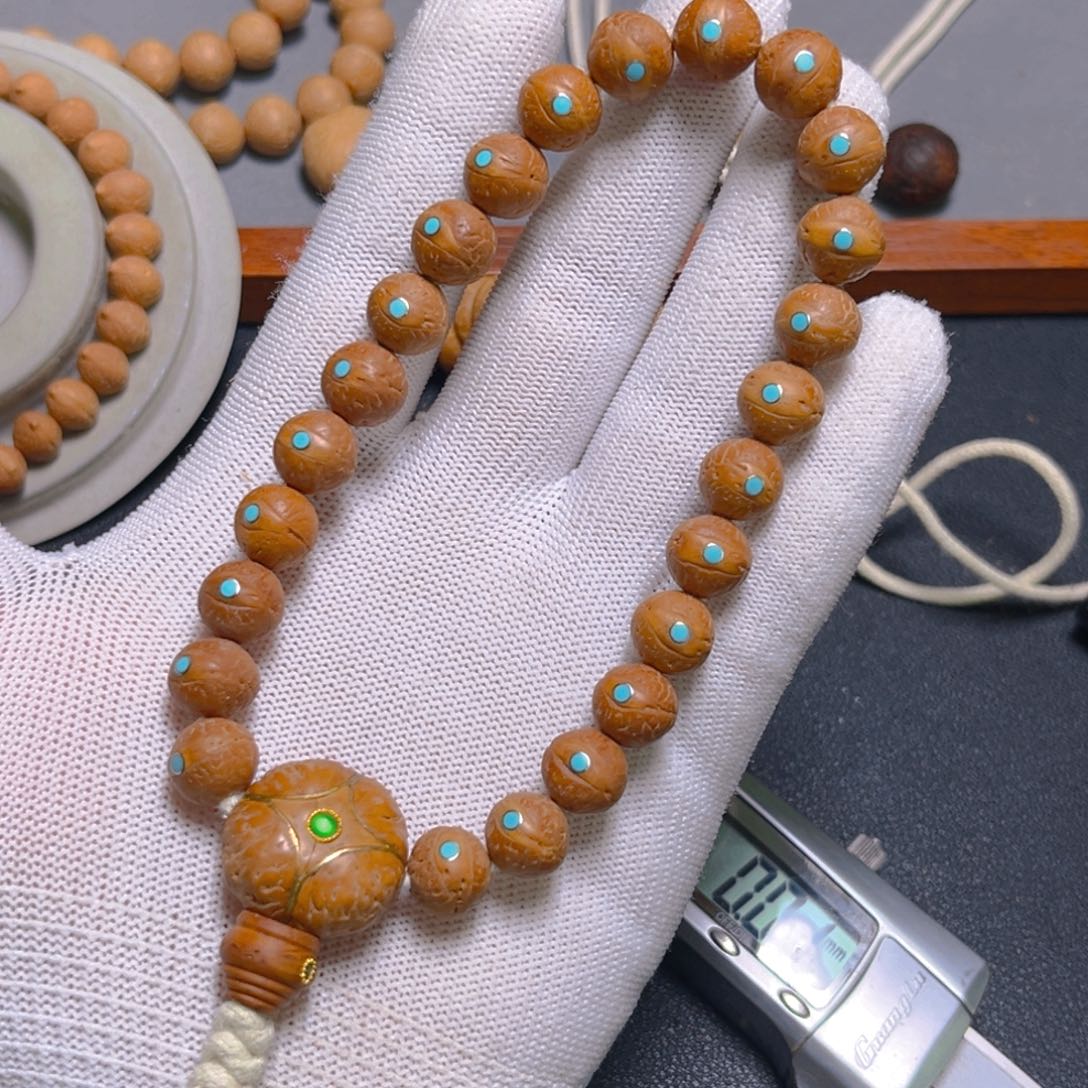 凤眼菩提吊坠10mm镶嵌松钉精品手串