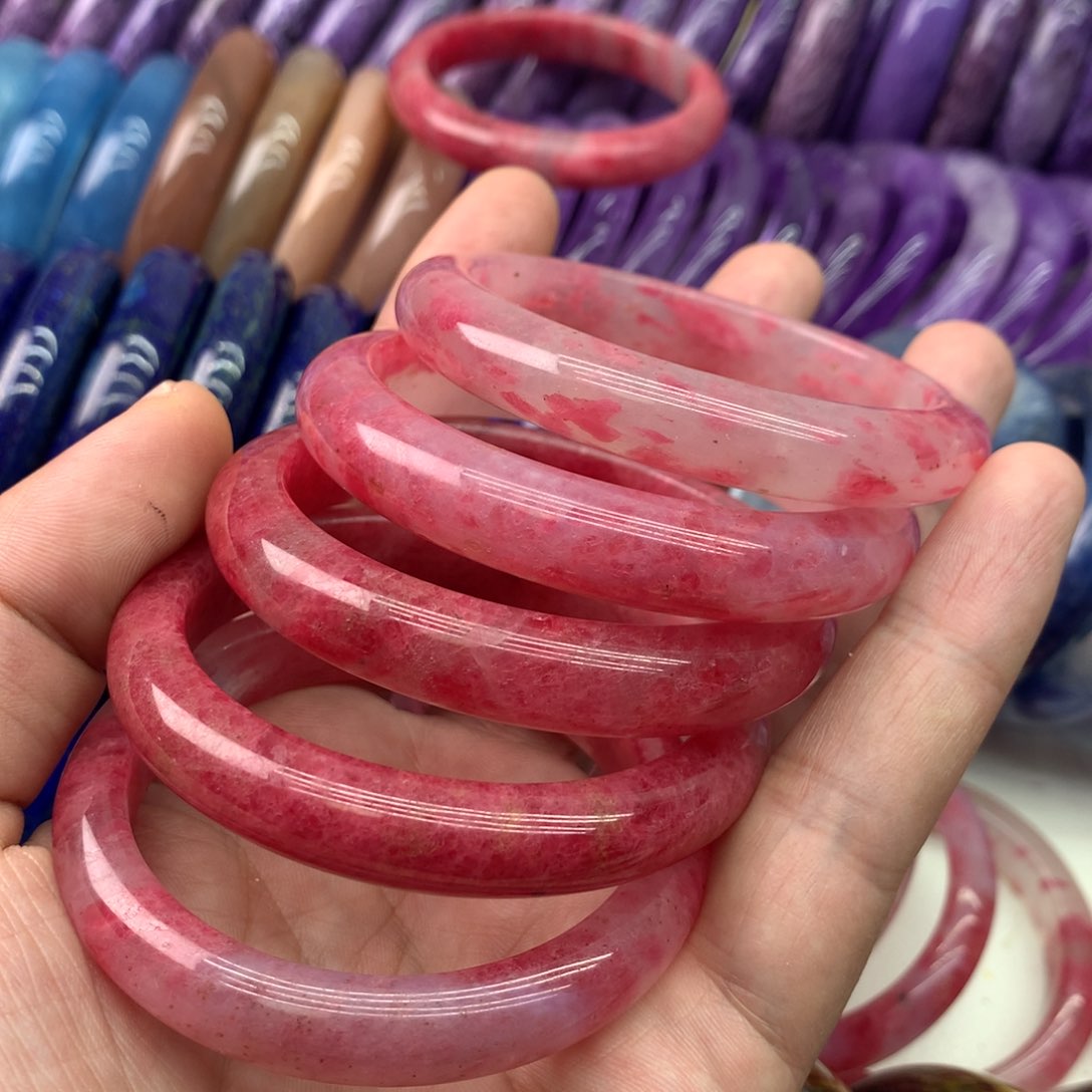 蔷薇辉石手镯未镶嵌汐****