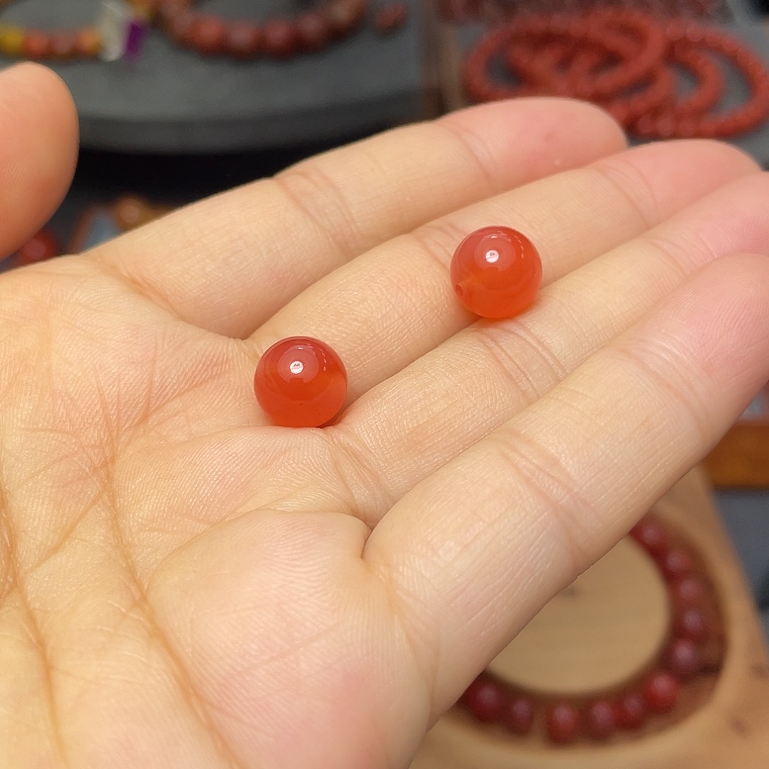 南红玛瑙单珠9多样性发1未镶嵌