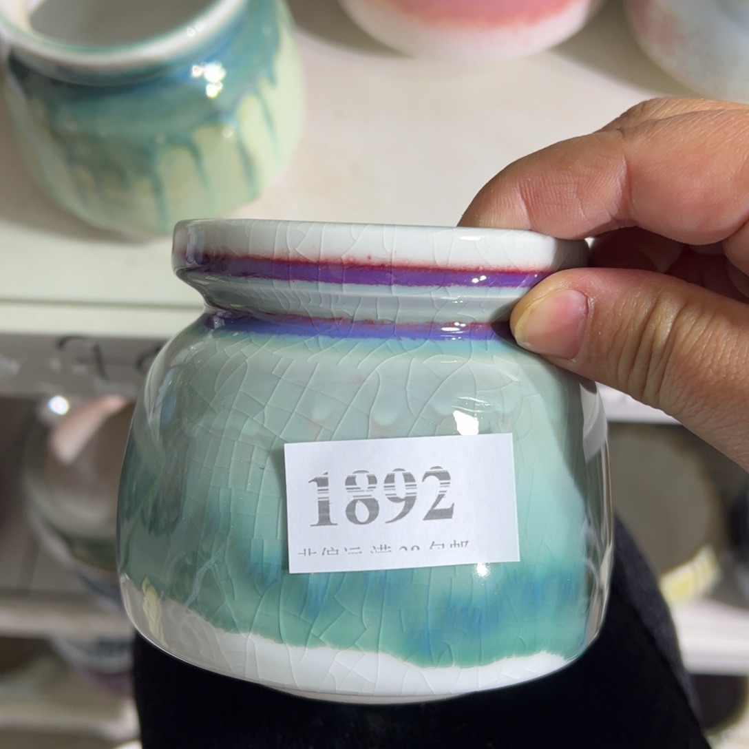 红陶口7高9 景德镇手工花盆