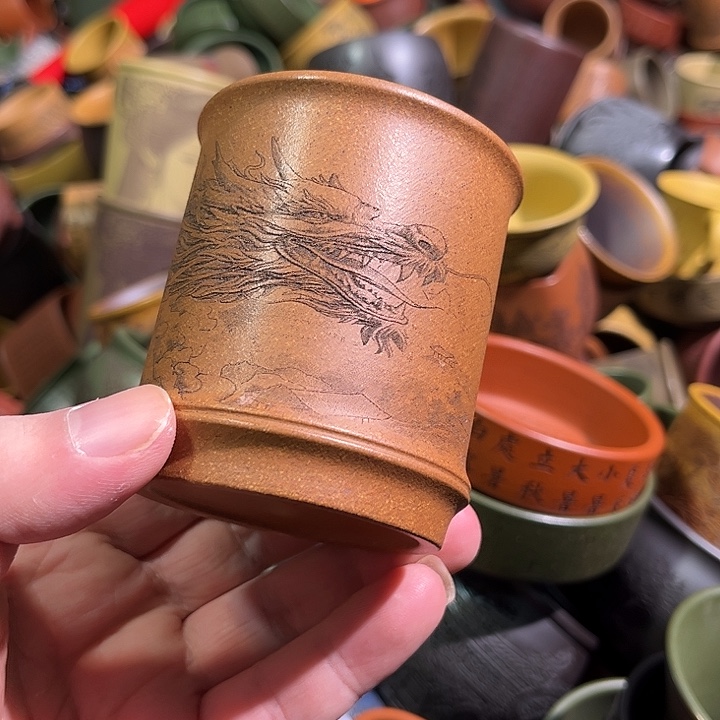 紫砂茶杯全手工紫砂主人杯