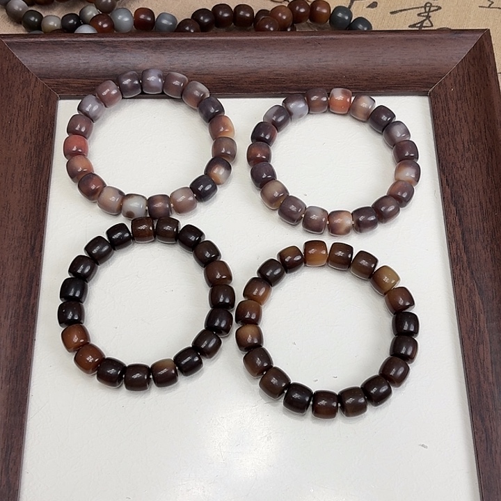 手串菩提根/象牙果卡13水磨正桶