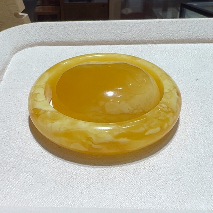 陈***人蜜蜡未镶嵌手镯天然蜜蜡俄料手镯