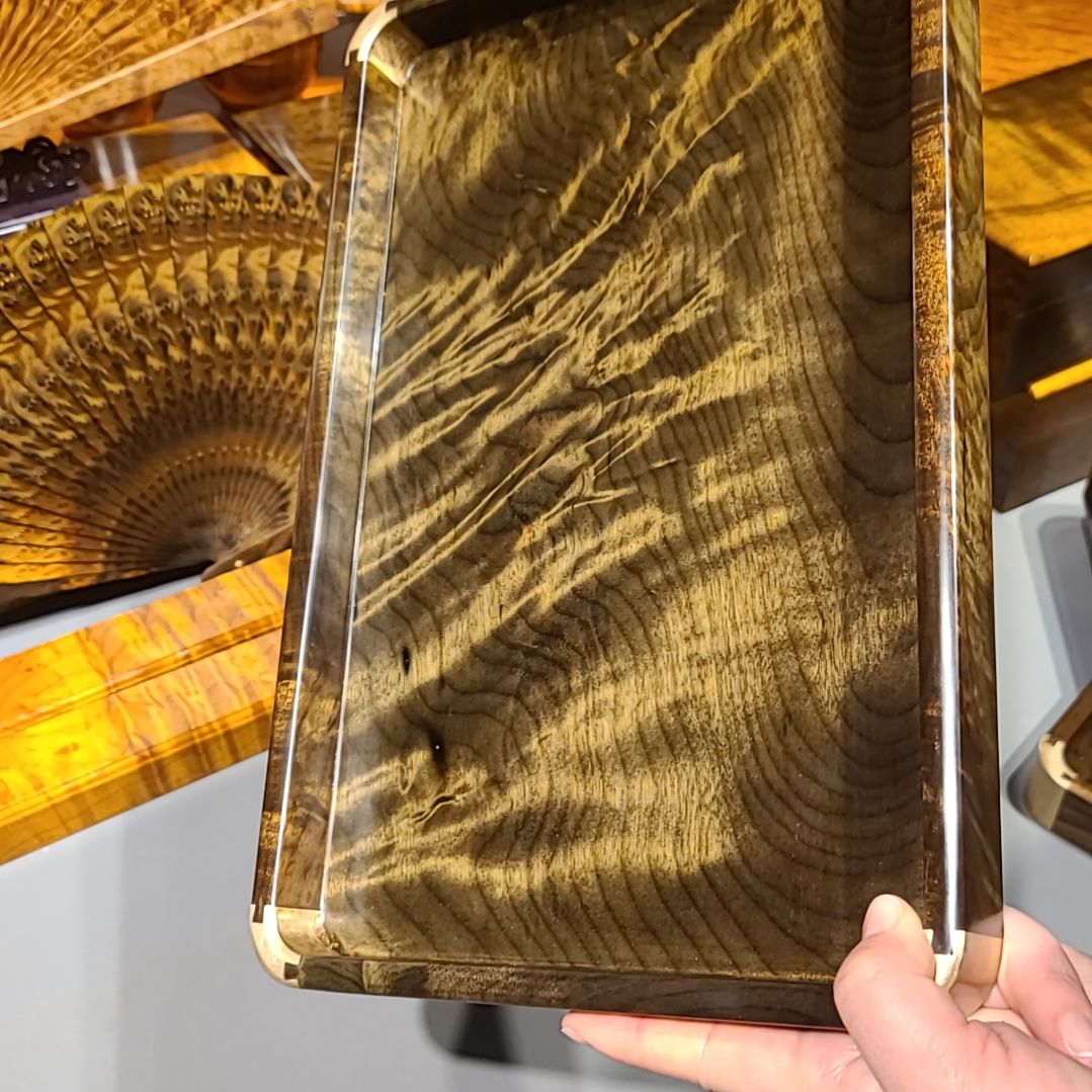 楠木32-21-3小叶桢楠乌木金丝楠文承盘