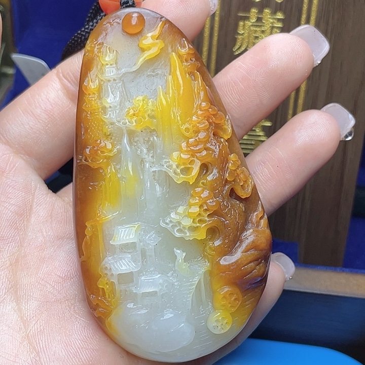 和田玉挂件未镶嵌老*杨T