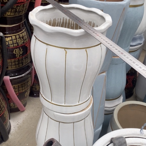 低腰花口白金南瓜中号 口26/33