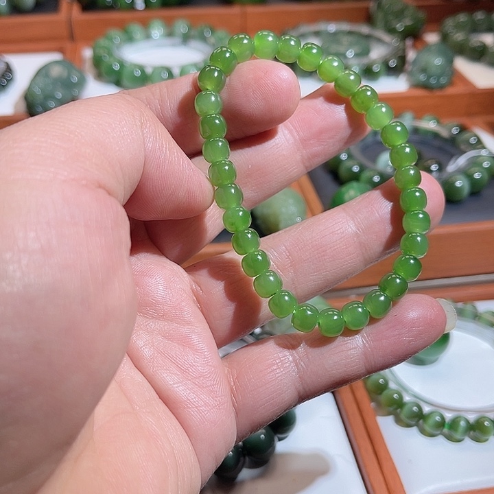 和田玉未镶嵌手链